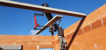 Pose d'un plancher pour la création d'un toit terrasse