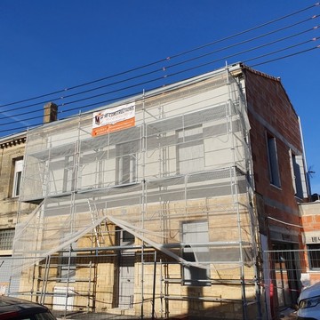 réalisation de la surrélévation de la maison à Talence